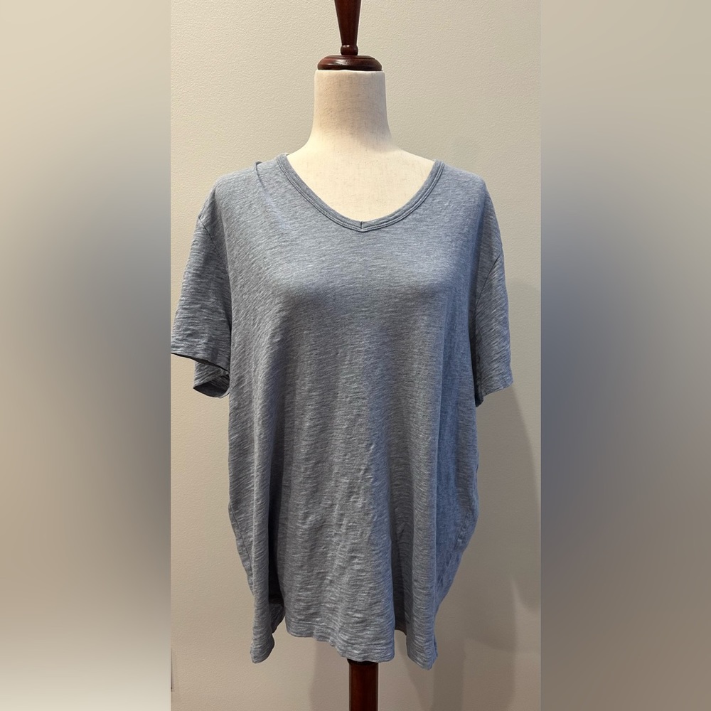 Men’s Vince Blue V Neck T-shirt